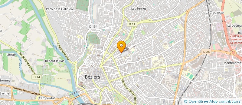 localisation de l'entreprise CORDART  BEZIERS