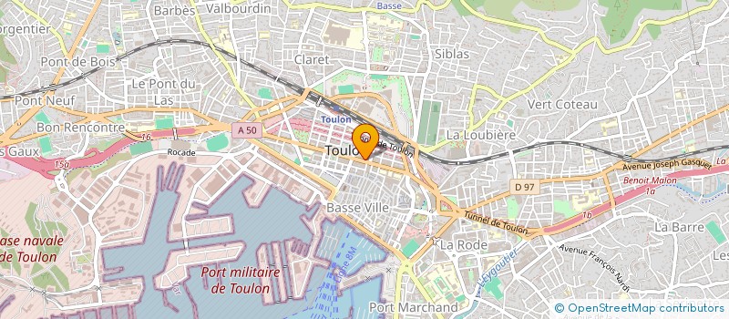 localisation de l'entreprise CORDAT AND M  TOULON