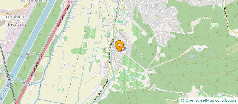 localisation de l'entreprise CORDAT PERE ET FILS  BOLLENE