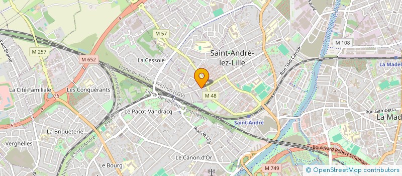 localisation de l'entreprise CORDAX  SAINT-ANDRE-LEZ-LILLE