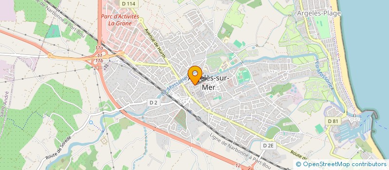 localisation de l'entreprise CORDEAUX FRERES à ARGELES-SUR-MER