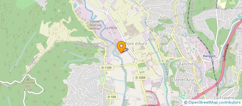 localisation de l'entreprise CORDEBAT  MANDELIEU-LA-NAPOULE