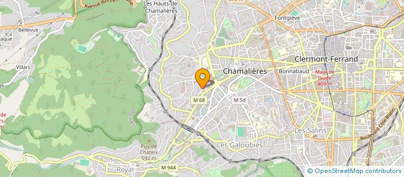 localisation de l'entreprise CORDELIER & DESTIN  CHAMALIERES