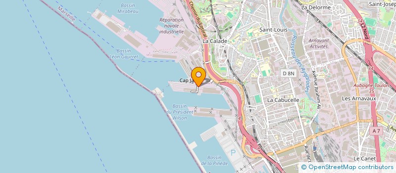 localisation de l'entreprise CORDEM à MARSEILLE 2EME