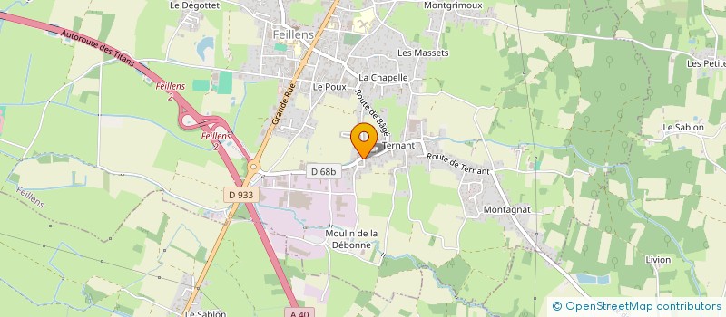 localisation de l'entreprise CORDENOD-BERTRAND SA à FEILLENS