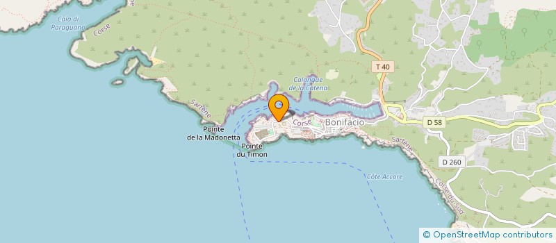 localisation de l'entreprise CORDERIE CORSE DIFFUSION à BONIFACIO