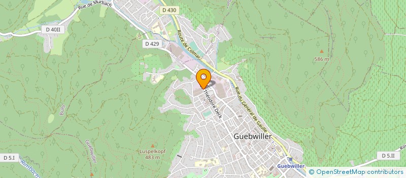 localisation de l'entreprise CORDERIE MEYER-SANSBOEUF à GUEBWILLER