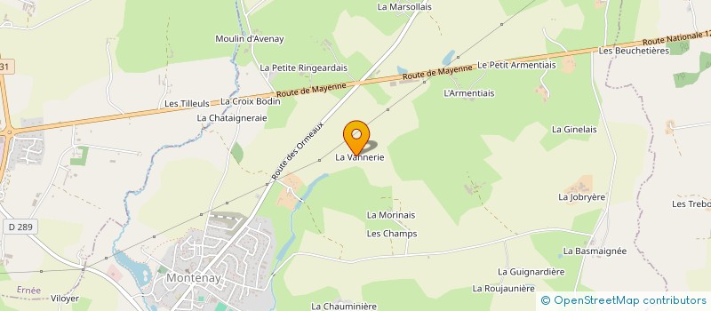 localisation de l'entreprise CORDERIE PH  MONTENAY