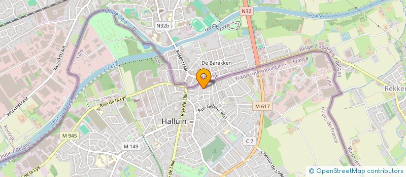 localisation de l'entreprise CORDERO  HALLUIN