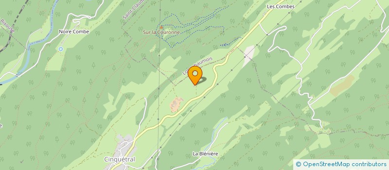 localisation de l'entreprise CORDES ET CONSTRUCTION  SAINT-CLAUDE