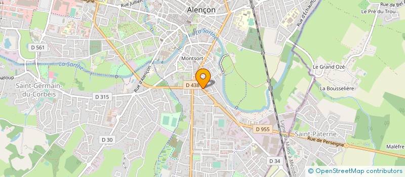 localisation de l'entreprise CORDES ET TRAVAUX à ALENCON