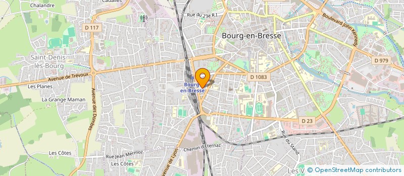 localisation de l'entreprise CORDIER à BOURG-EN-BRESSE