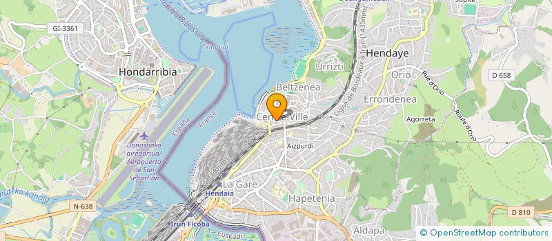 localisation de l'entreprise CORDIER J F ET LARRAGA J  HENDAYE