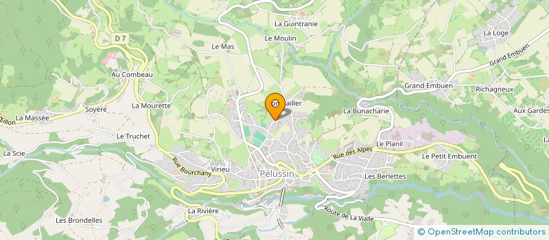 localisation de l'entreprise CORDIER - NEVEUX  PELUSSIN