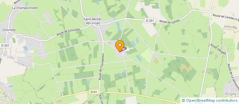 localisation de l'entreprise CORDIER PAYSAGE  JULLOUVILLE