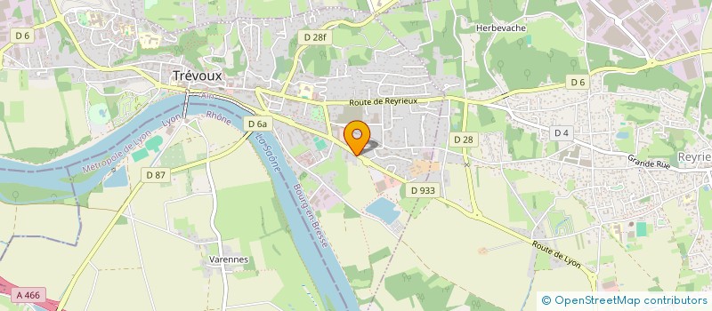 localisation de l'entreprise CORDIER PROPRETE SERVICES  TREVOUX
