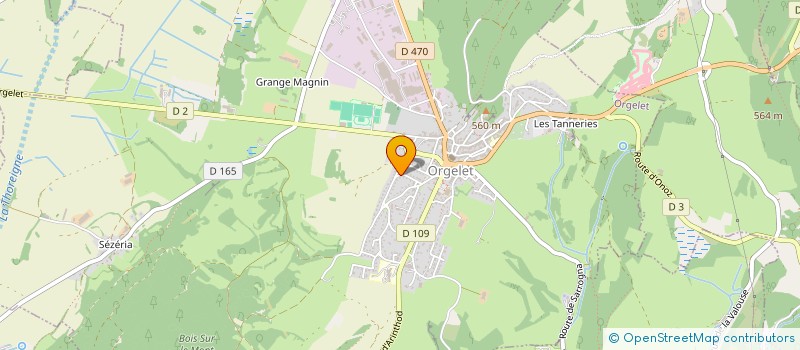 localisation de l'entreprise CORDIER SERVICES HYDROMULCHING  ORGELET