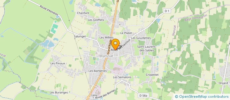 localisation de l'entreprise CORDIN-FWI  MANZIAT