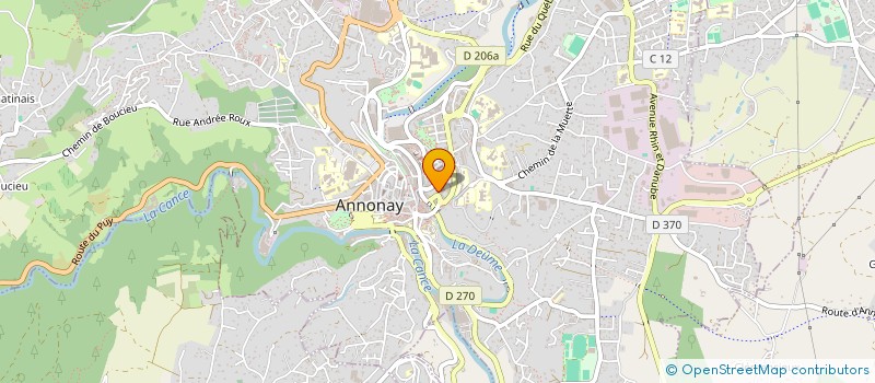localisation de l'entreprise CORDO 21 à ANNONAY
