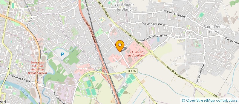 localisation de l'entreprise CORDO'CENTRE SARL à SAINT-JEAN-LE-BLANC
