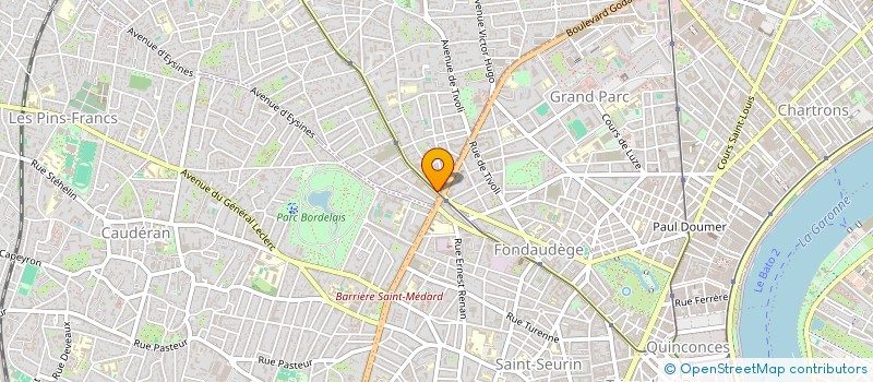 localisation de l'entreprise CORDOLUX  LE BOUSCAT