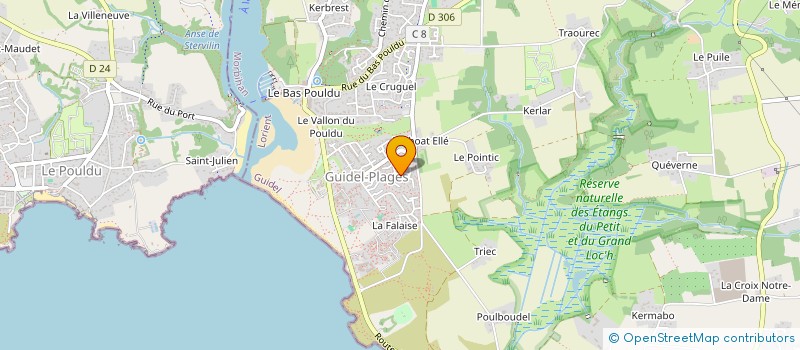 localisation de l'entreprise CORDON 17  GUIDEL