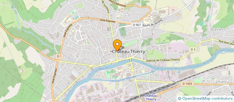 localisation de l'entreprise CORDON BLEU à CHATEAU-THIERRY