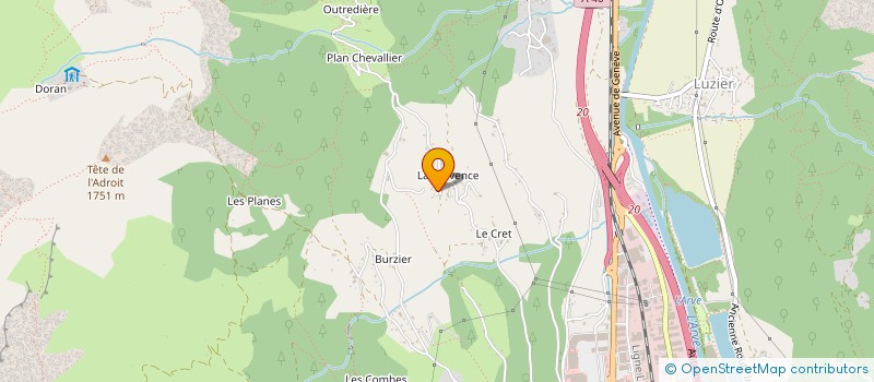 localisation de l'entreprise CORDON D'HIER POUR DEMAIN  CORDON