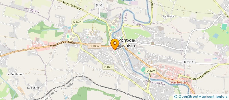 localisation de l'entreprise CORDONNERI LAPREVOTE  LE PONT-DE-BEAUVOISIN