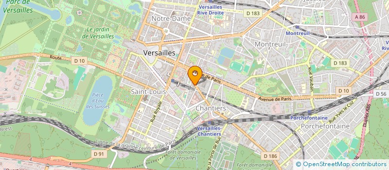 localisation de l'entreprise CORDONNERIE ALEXANDRE à VERSAILLES