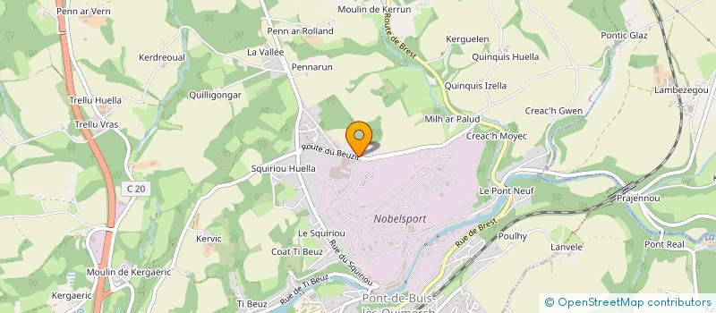 localisation de l'entreprise CORDONNERIE ARTISANALE FRANCOIS BOULOUARD  PONT-DE-BUIS-LES-QUIMERCH