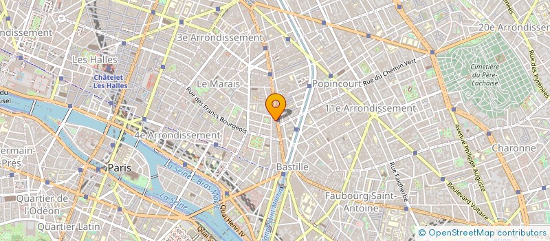 localisation de l'entreprise CORDONNERIE ATELIER BEAUMARCHAIS à PARIS