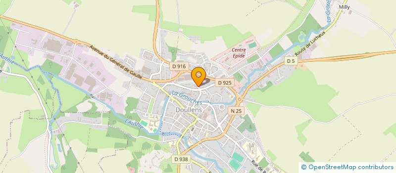 localisation de l'entreprise CORDONNERIE BAUDEMENT  DOULLENS