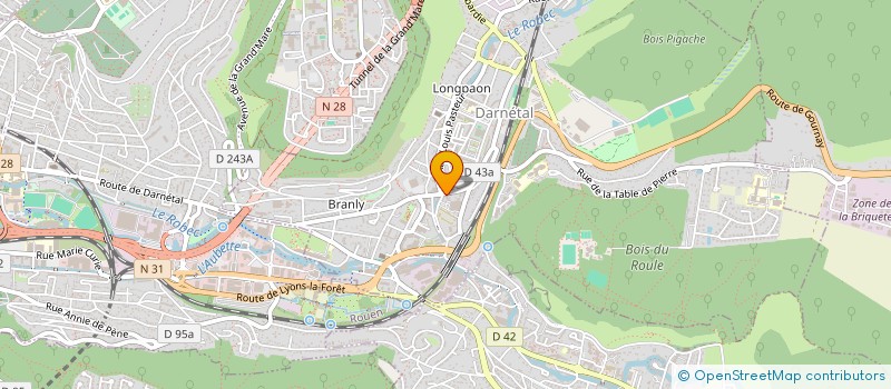 localisation de l'entreprise CORDONNERIE BENOIT  DARNETAL