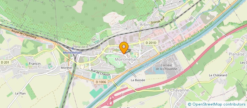 localisation de l'entreprise CORDONNERIE BERGER SERVICES MINUTES à MONTMELIAN