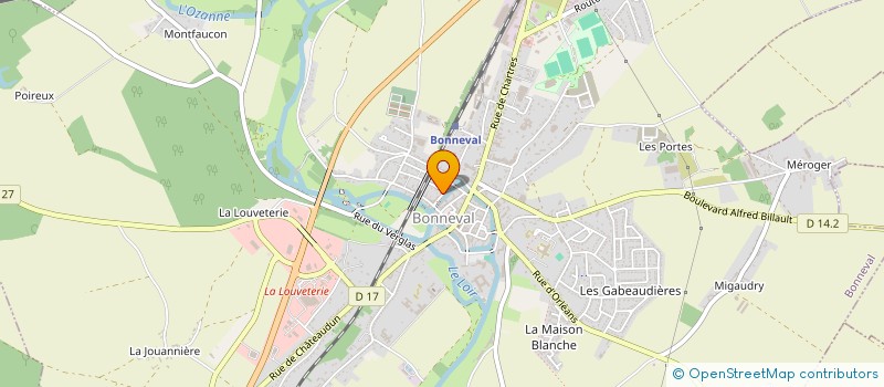 localisation de l'entreprise CORDONNERIE BONNEVALAISE à BONNEVAL