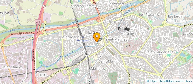 localisation de l'entreprise CORDONNERIE CASASAYAS  PERPIGNAN