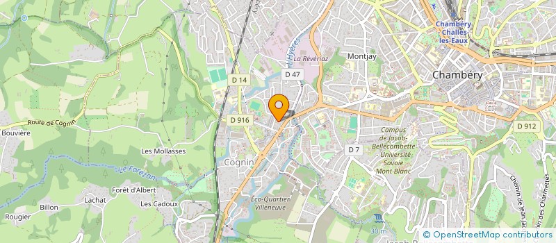 localisation de l'entreprise CORDONNERIE CERUTTI  COGNIN