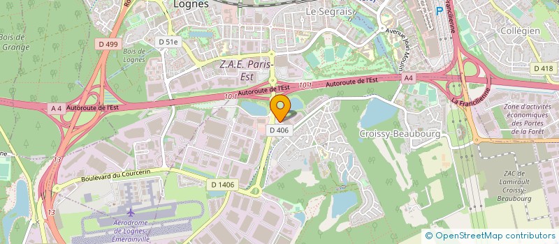 localisation de l'entreprise CORDONNERIE DE CROISSY  CROISSY-BEAUBOURG