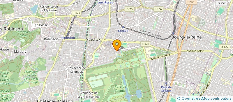 localisation de l'entreprise CORDONNERIE DE L'EGLISE à SCEAUX