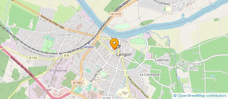localisation de l'entreprise CORDONNERIE DE LA POSTE  LANGON
