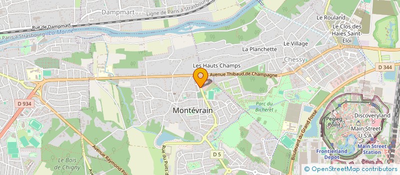 localisation de l'entreprise CORDONNERIE DE MONTEVRAIN à MONTEVRAIN
