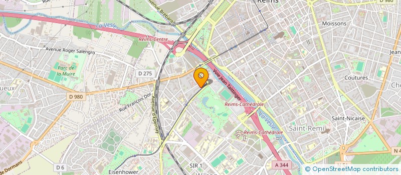 localisation de l'entreprise CORDONNERIE DES SACRES  REIMS