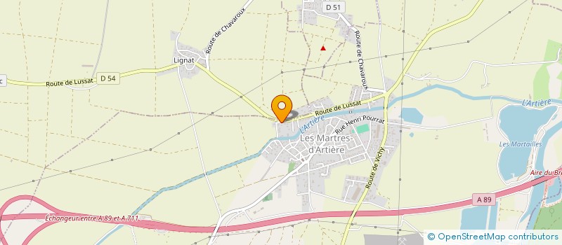 localisation de l'entreprise CORDONNERIE DES VOLCANS  LES MARTRES-D'ARTIERE