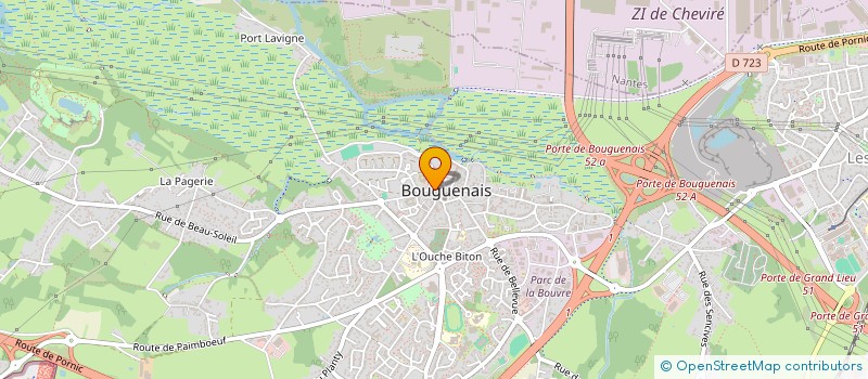 localisation de l'entreprise CORDONNERIE DU BOURG  BOUGUENAIS