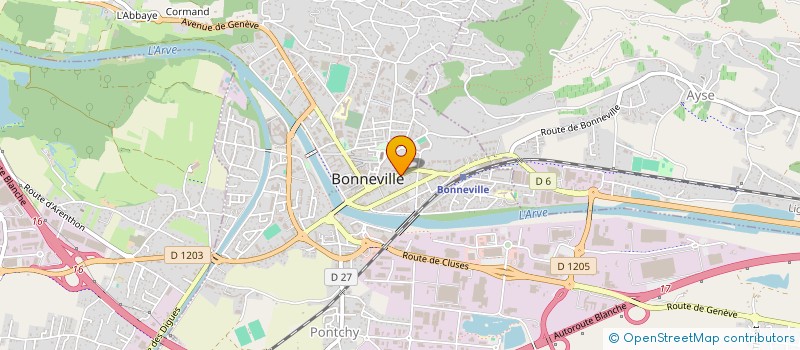 localisation de l'entreprise CORDONNERIE DU FAUCIGNY  BONNEVILLE