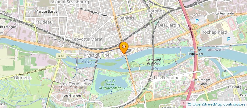 localisation de l'entreprise CORDONNERIE DU LAC à TOURS
