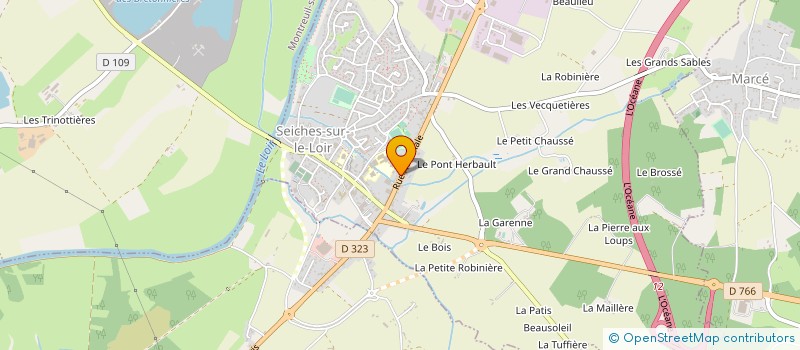 localisation de l'entreprise CORDONNERIE DU LOIR  CORZE