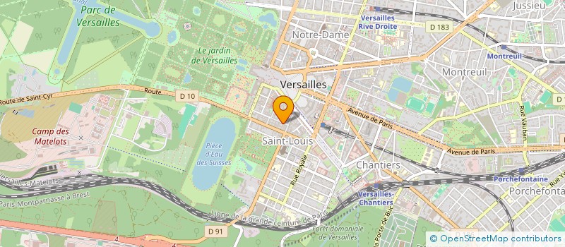 localisation de l'entreprise CORDONNERIE DU VIEUX VERSAILLES à VERSAILLES