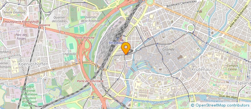 localisation de l'entreprise CORDONNERIE EXPRESS SEVER à STRASBOURG